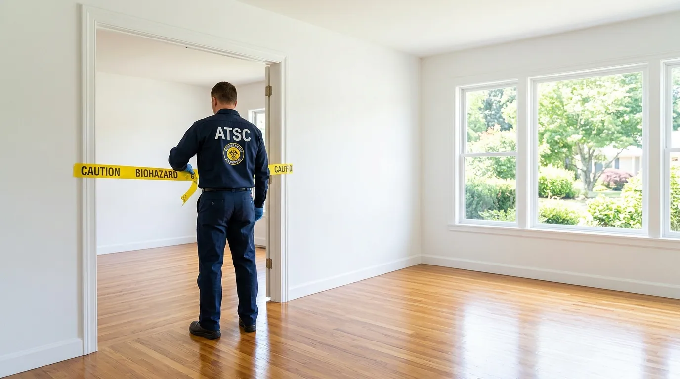 Certified biohazard cleanup crew performing Crime Scene Cleanup in Davidson